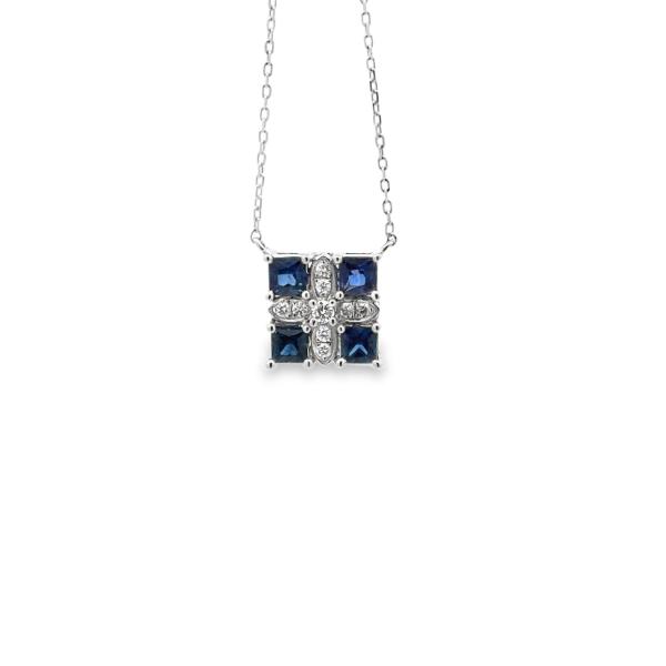 Cubic Sapphire Necklace